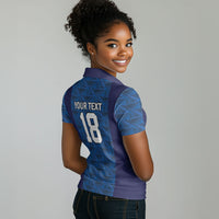 Custom Cape Verde Football 2026 Women Polo Shirt Atlantic Blue Sharks Heritage