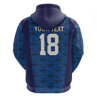 Custom Cape Verde Football 2026 Zip Hoodie Atlantic Blue Sharks Heritage