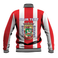 Personalized Puerto Rico Coat Of Arms Baseball Jacket - Wonder Print Shop