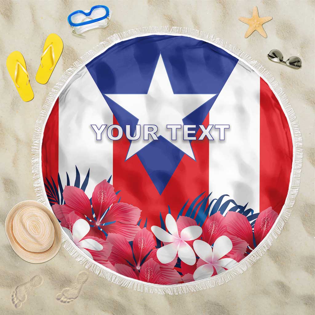 Personalized Puerto Rico Coat Of Arms Beach Blanket - Wonder Print Shop