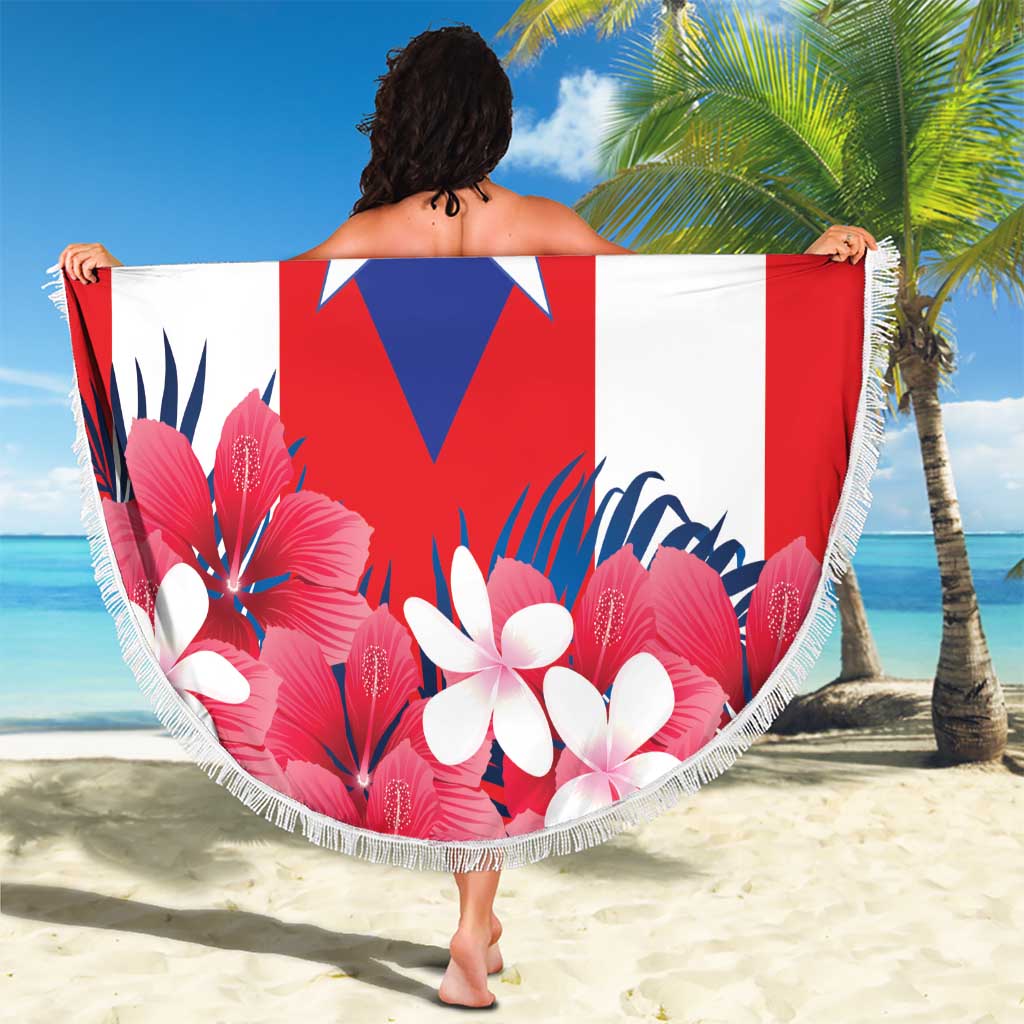 Personalized Puerto Rico Coat Of Arms Beach Blanket - Wonder Print Shop