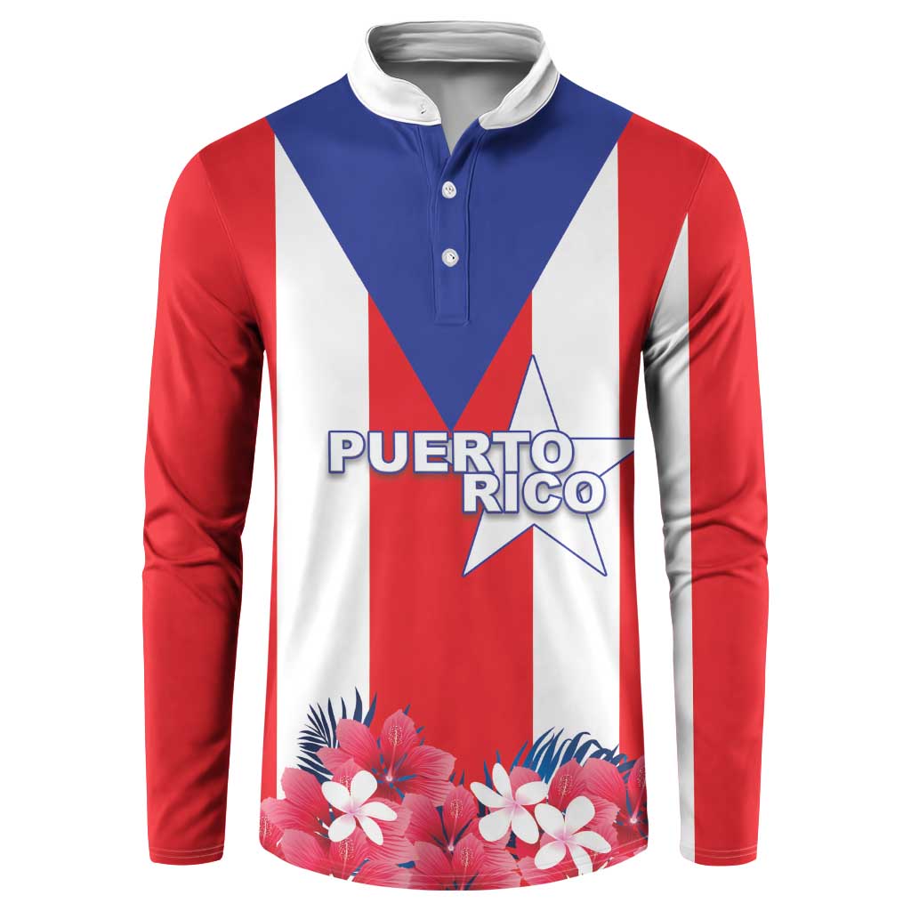 Personalized Puerto Rico Coat Of Arms Button Sweatshirt - Wonder Print Shop