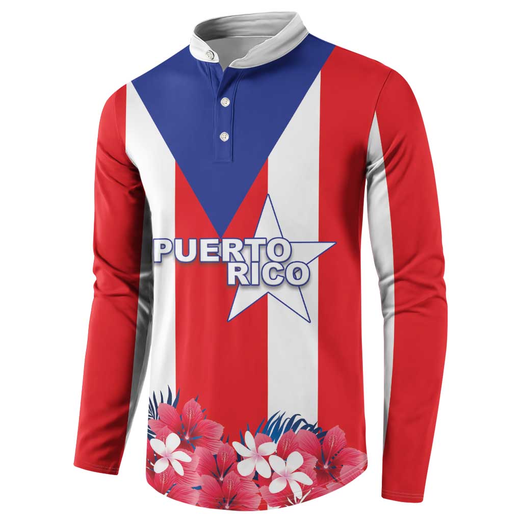 Personalized Puerto Rico Coat Of Arms Button Sweatshirt - Wonder Print Shop
