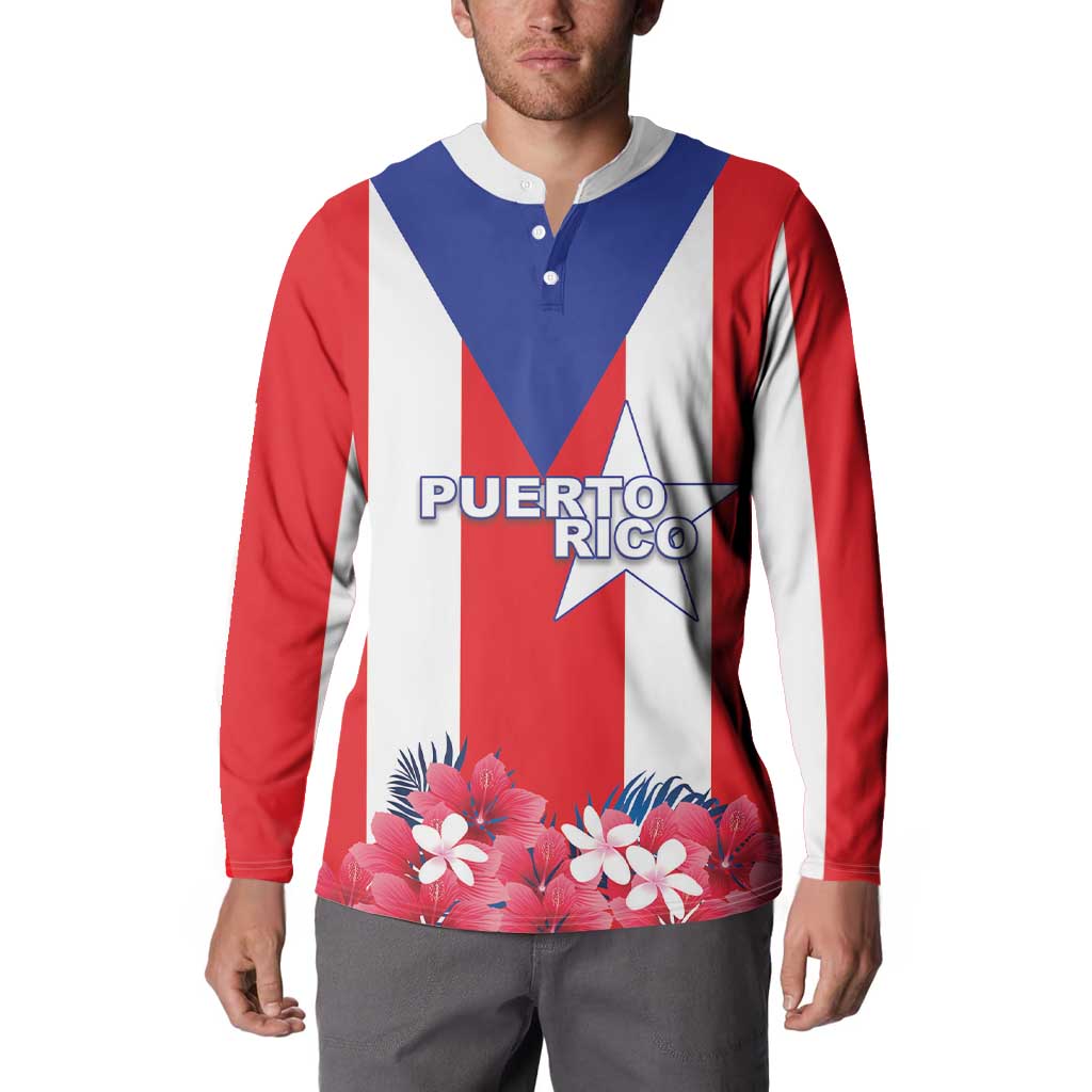 Personalized Puerto Rico Coat Of Arms Button Sweatshirt - Wonder Print Shop