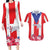 Personalized Puerto Rico Coat Of Arms Couples Matching Long Sleeve Bodycon Dress and Hawaiian Shirt - Wonder Print Shop