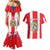 Personalized Puerto Rico Coat Of Arms Couples Matching Mermaid Dress and Hawaiian Shirt - Wonder Print Shop