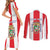 Personalized Puerto Rico Coat Of Arms Couples Matching Short Sleeve Bodycon Dress and Long Sleeve Button Shirt - Wonder Print Shop