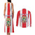 Personalized Puerto Rico Coat Of Arms Couples Matching Tank Maxi Dress and Long Sleeve Button Shirt - Wonder Print Shop