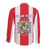 Personalized Puerto Rico Coat Of Arms Family Matching Long Sleeve Bodycon Dress and Hawaiian Shirt - Wonder Print Shop