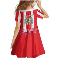 Personalized Puerto Rico Coat Of Arms Family Matching Mermaid Dress and Hawaiian Shirt - Wonder Print Shop