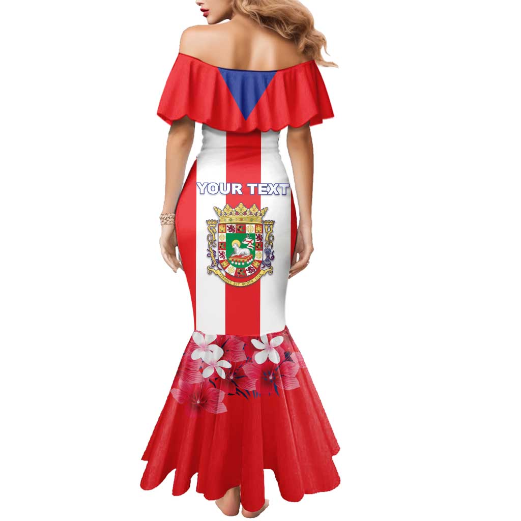 Personalized Puerto Rico Coat Of Arms Family Matching Mermaid Dress and Hawaiian Shirt - Wonder Print Shop