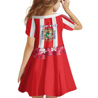 Personalized Puerto Rico Coat Of Arms Family Matching Short Sleeve Bodycon Dress and Hawaiian Shirt - Wonder Print Shop