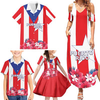 Personalized Puerto Rico Coat Of Arms Family Matching Summer Maxi Dress and Hawaiian Shirt - Wonder Print Shop