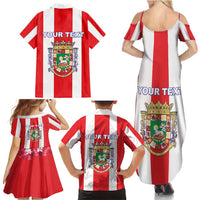 Personalized Puerto Rico Coat Of Arms Family Matching Summer Maxi Dress and Hawaiian Shirt - Wonder Print Shop