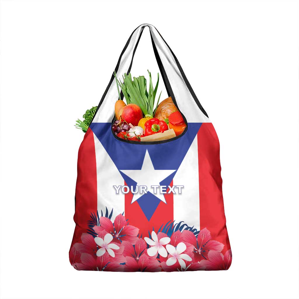 Personalized Puerto Rico Coat Of Arms Grocery Bag