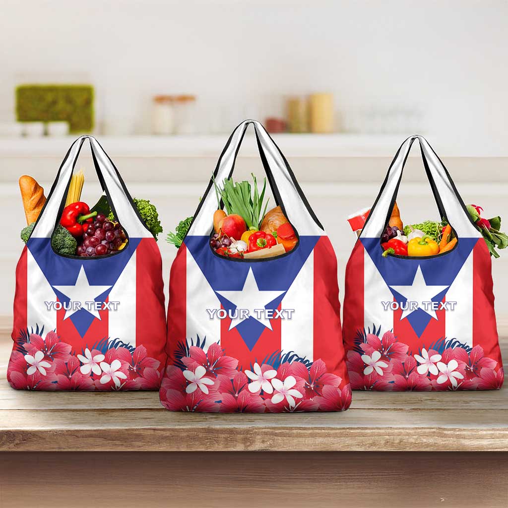 Personalized Puerto Rico Coat Of Arms Grocery Bag