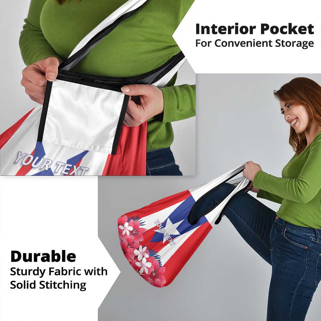 Personalized Puerto Rico Coat Of Arms Grocery Bag