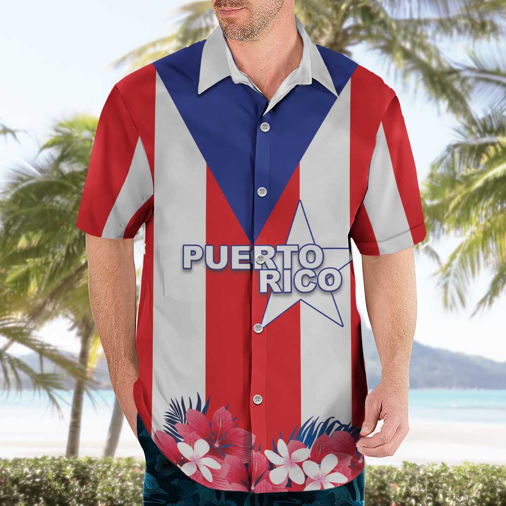 Personalized Puerto Rico Coat Of Arms Hawaiian Shirt - Wonder Print Shop