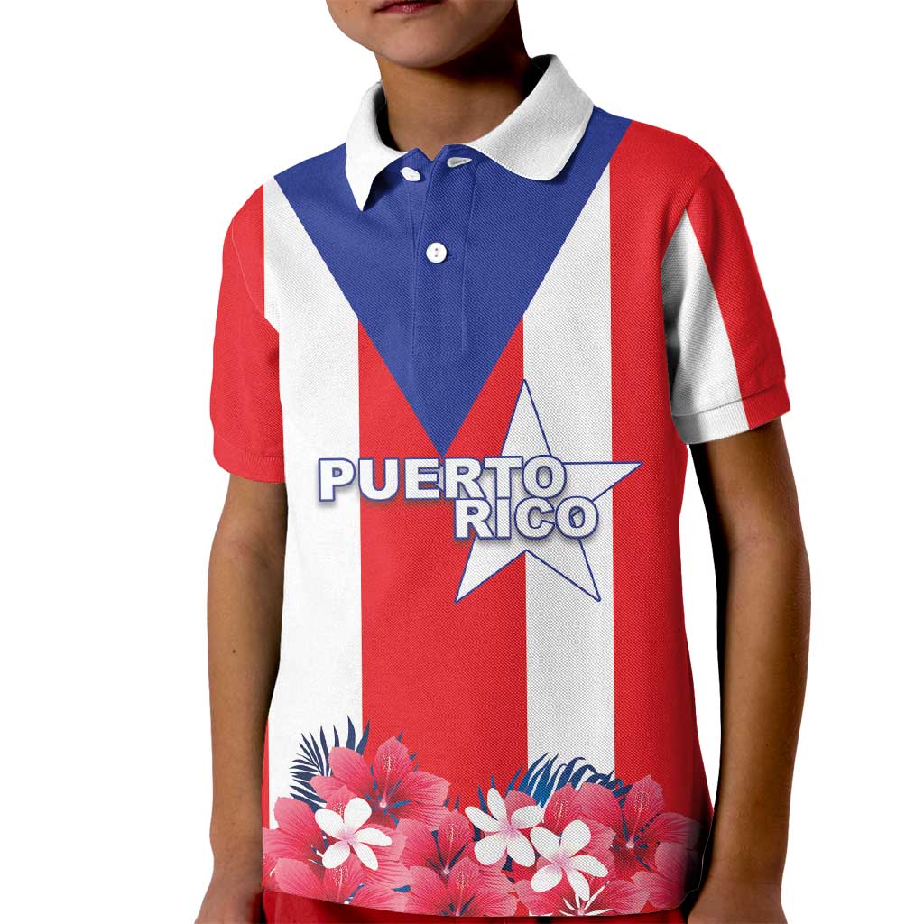 Personalized Puerto Rico Coat Of Arms Kid Polo Shirt - Wonder Print Shop