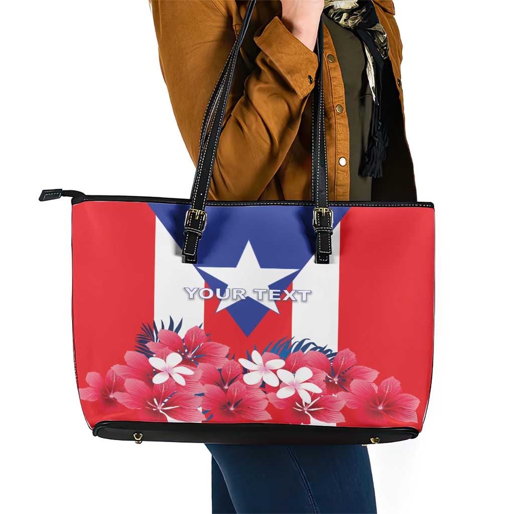 Personalized Puerto Rico Coat Of Arms Leather Tote Bag - Wonder Print Shop