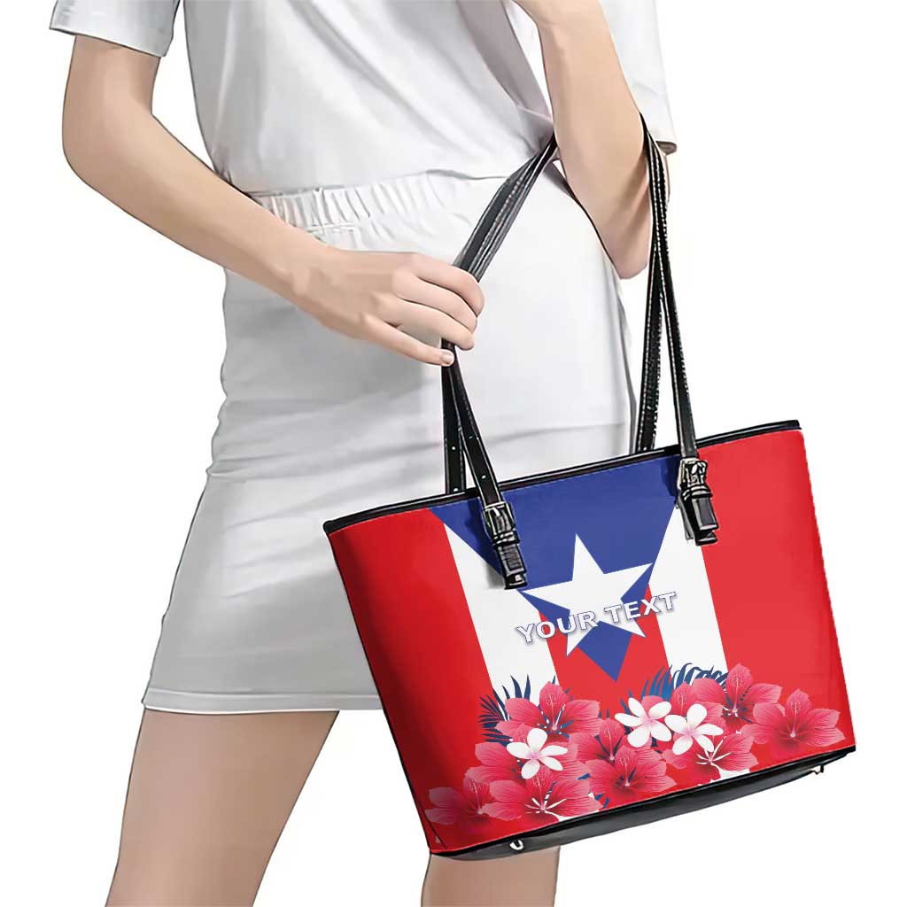 Personalized Puerto Rico Coat Of Arms Leather Tote Bag - Wonder Print Shop