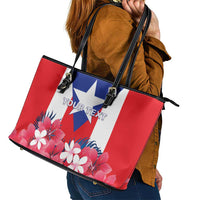 Personalized Puerto Rico Coat Of Arms Leather Tote Bag - Wonder Print Shop