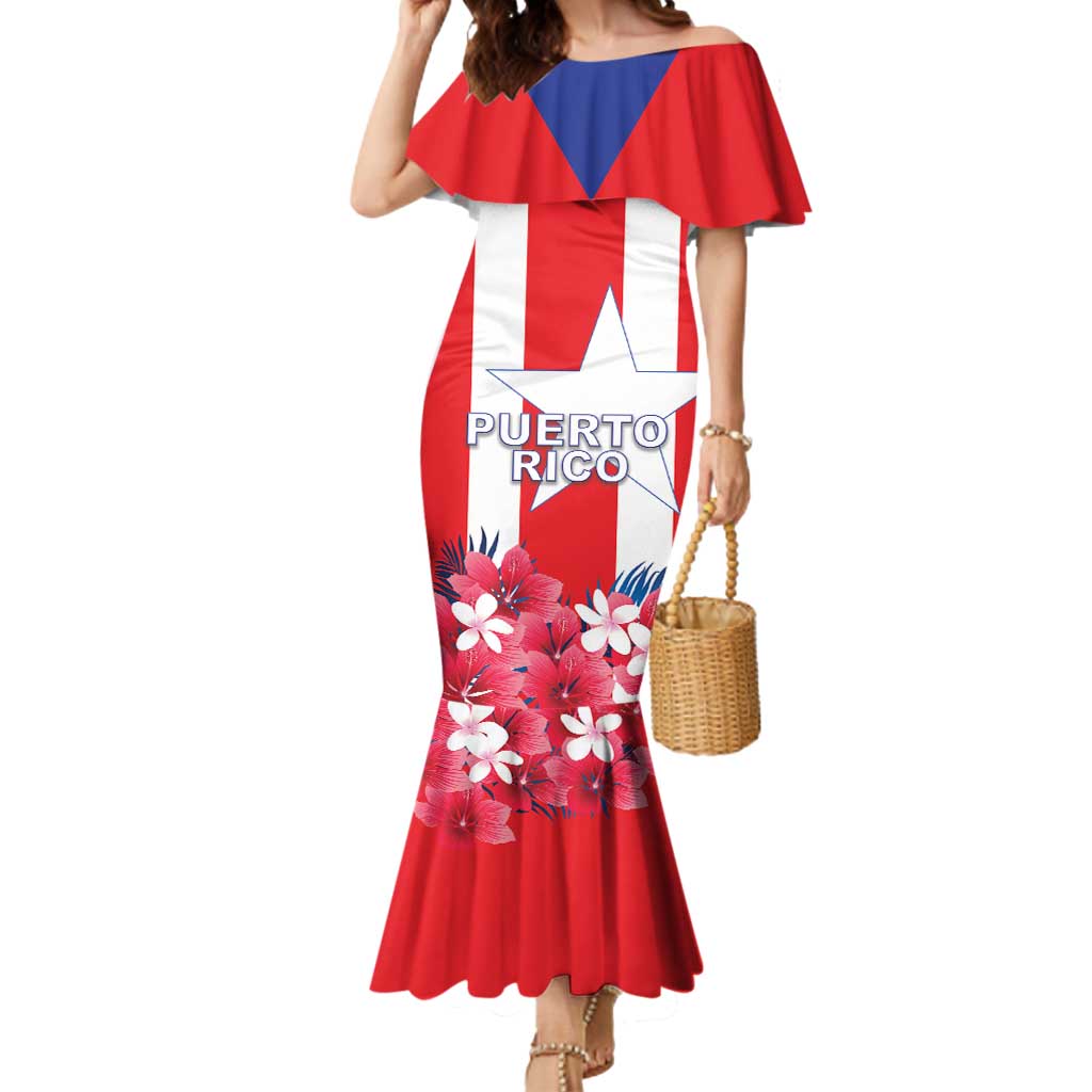 Personalized Puerto Rico Coat Of Arms Mermaid Dress - Wonder Print Shop