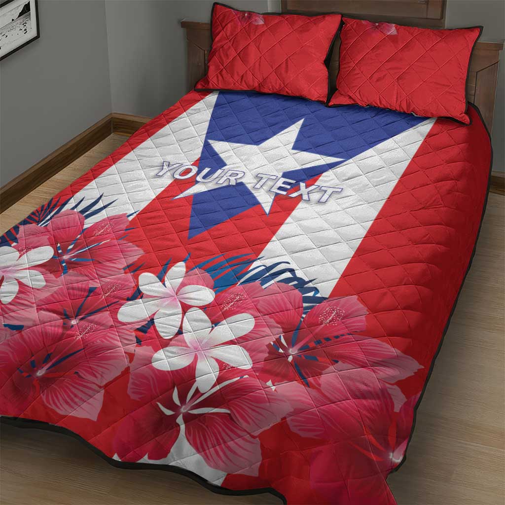 Personalized Puerto Rico Coat Of Arms Quilt Bed Set - Wonder Print Shop