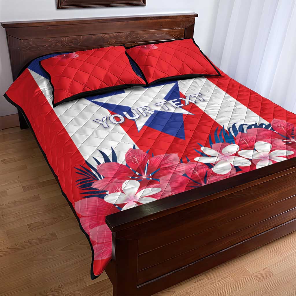 Personalized Puerto Rico Coat Of Arms Quilt Bed Set - Wonder Print Shop