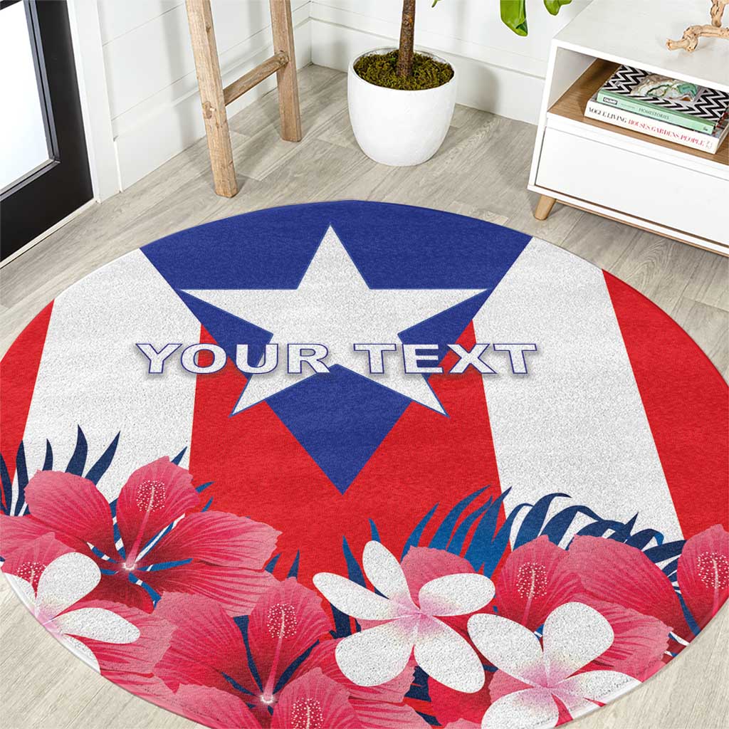 Personalized Puerto Rico Coat Of Arms Round Carpet