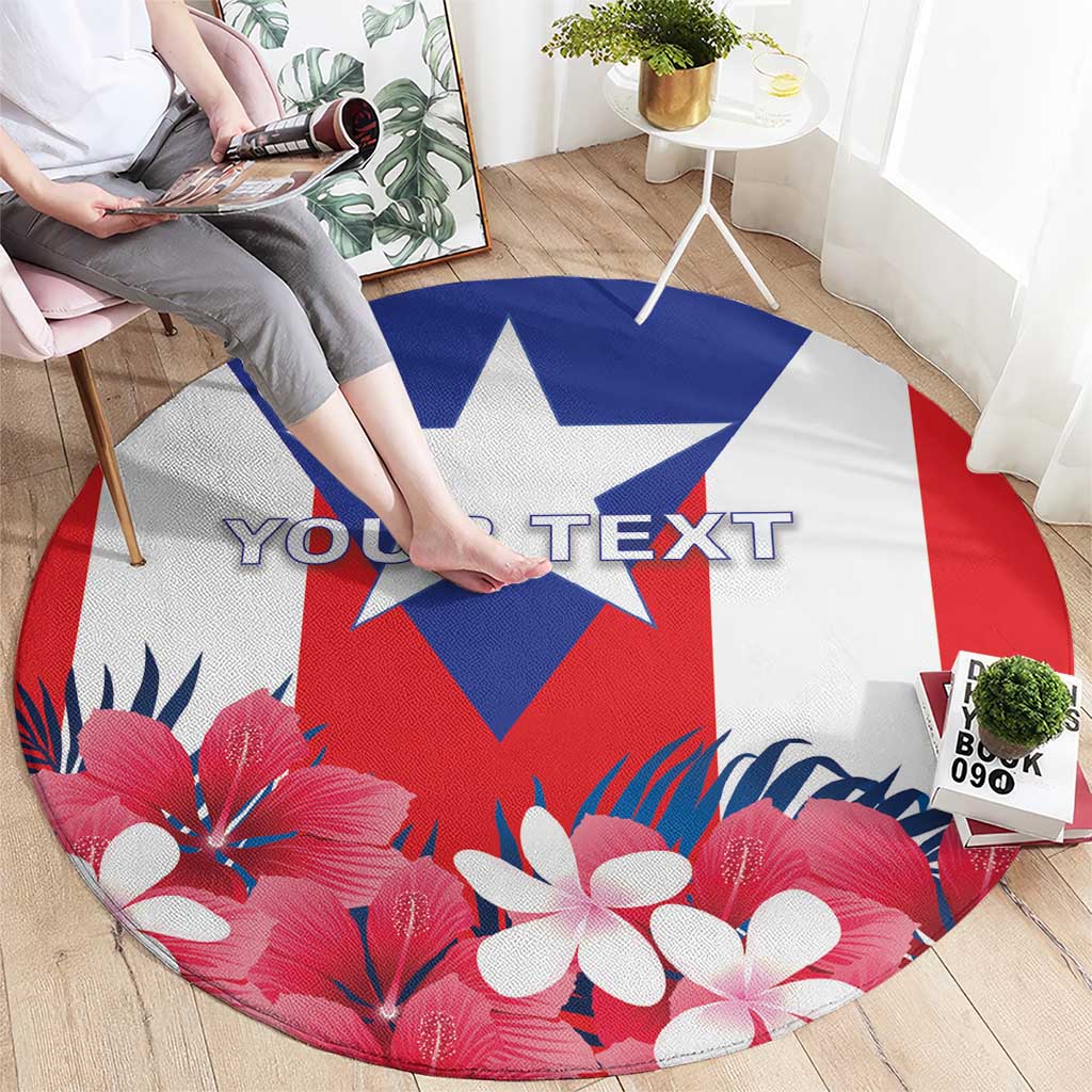 Personalized Puerto Rico Coat Of Arms Round Carpet