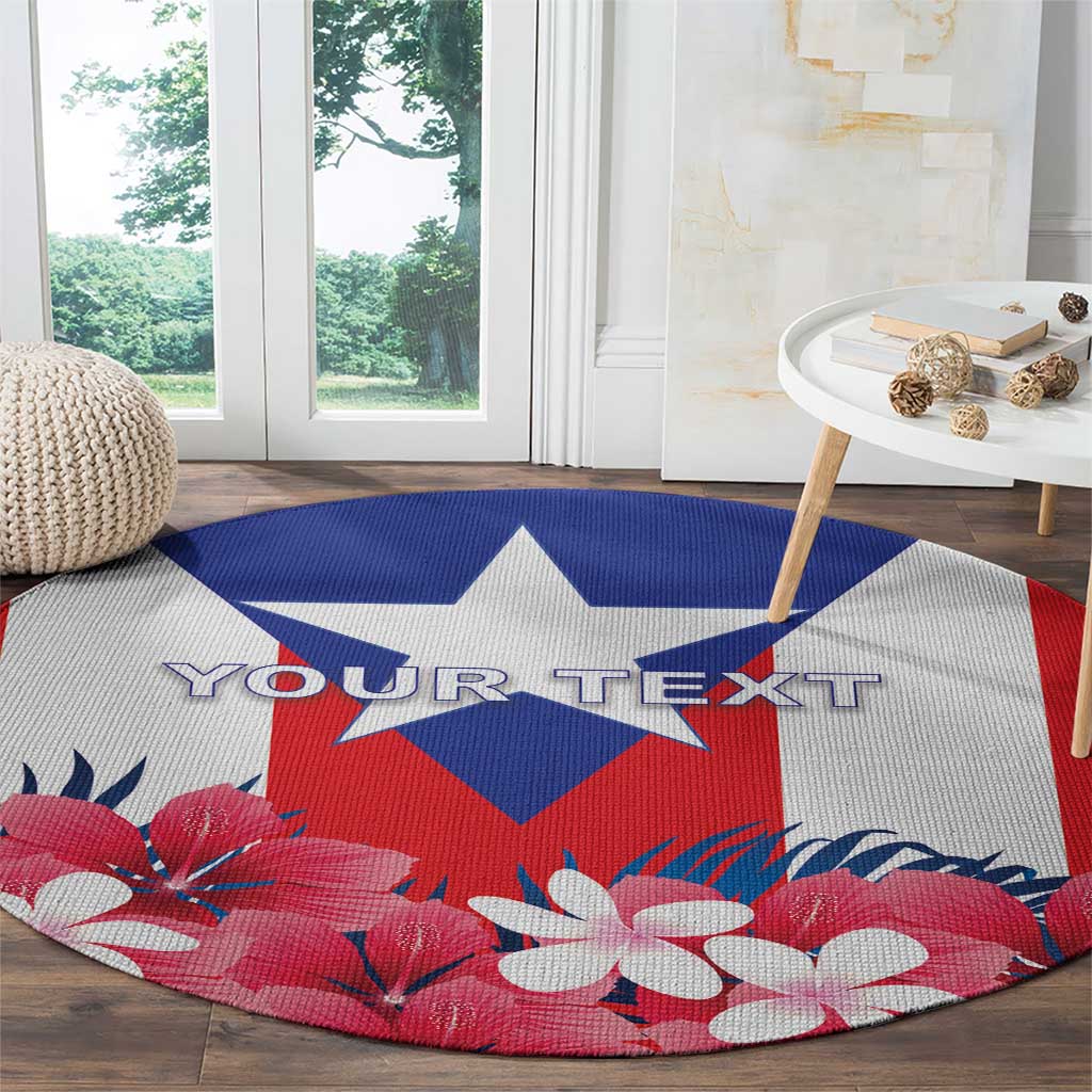 Personalized Puerto Rico Coat Of Arms Round Carpet