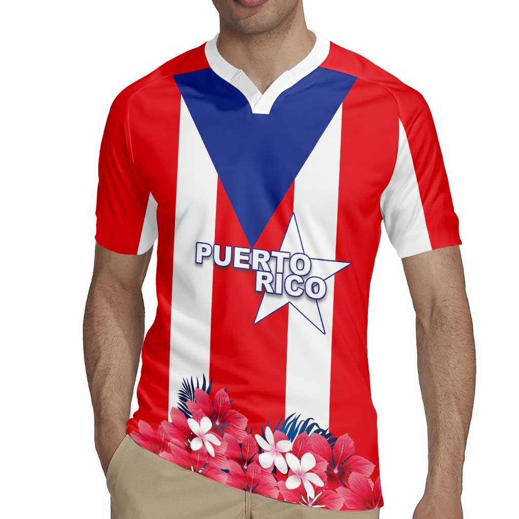 Personalized Puerto Rico Coat Of Arms Rugby Jersey - Wonder Print Shop