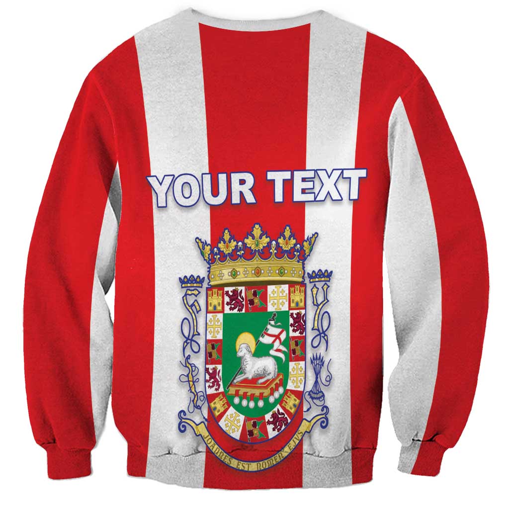 Personalized Puerto Rico Coat Of Arms Sweatshirt - Wonder Print Shop