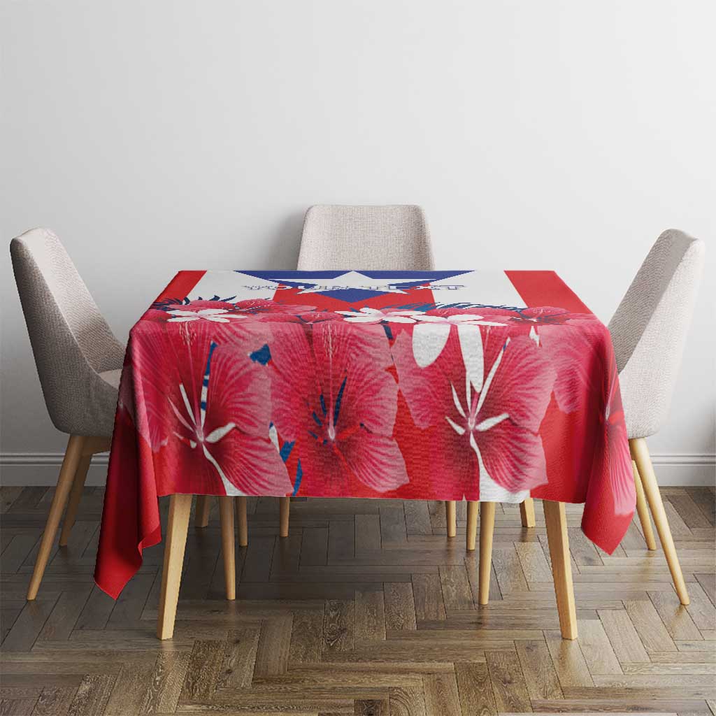 Personalized Puerto Rico Coat Of Arms Tablecloth - Wonder Print Shop