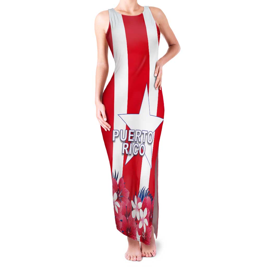 Personalized Puerto Rico Coat Of Arms Tank Maxi Dress - Wonder Print Shop