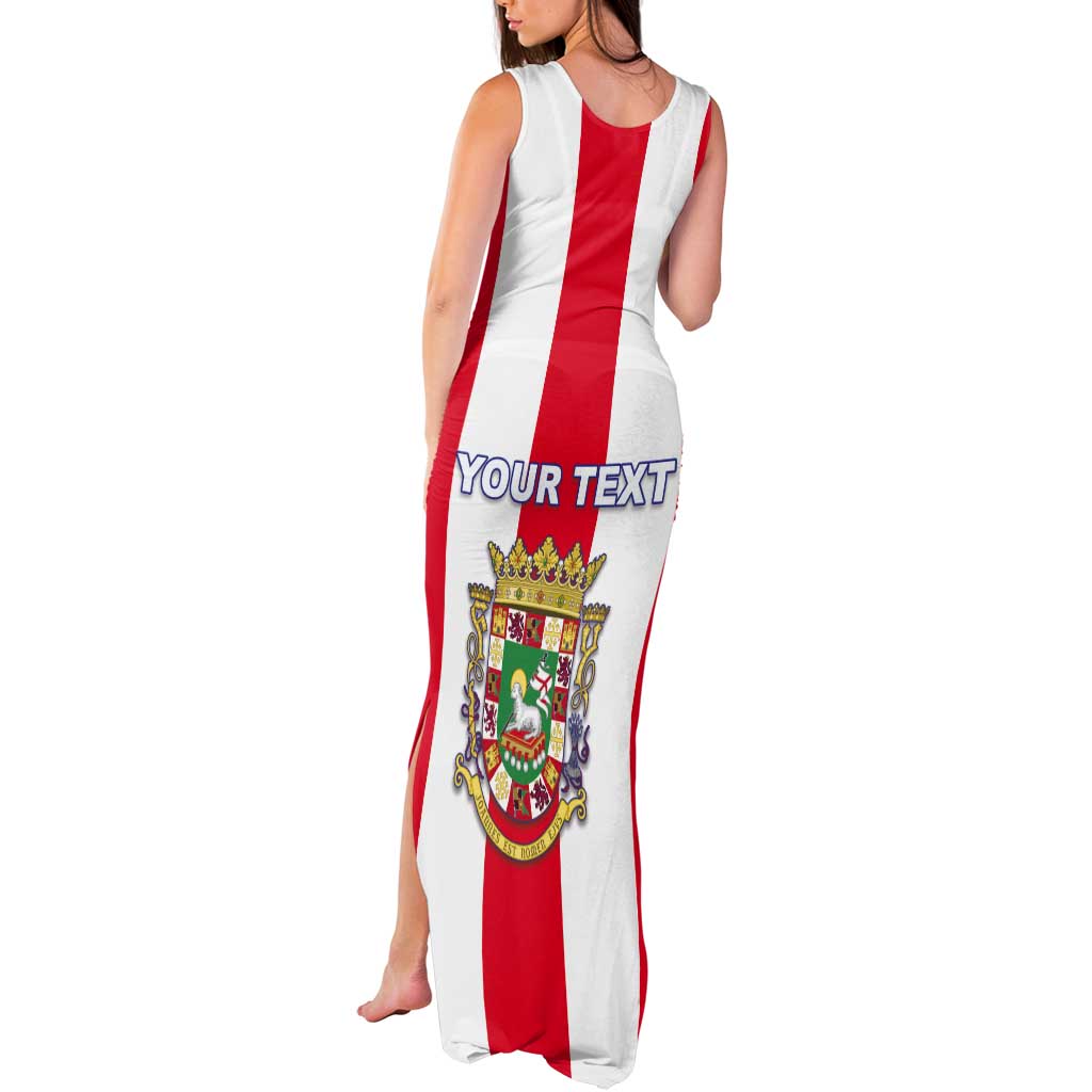Personalized Puerto Rico Coat Of Arms Tank Maxi Dress - Wonder Print Shop