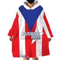 Personalized Puerto Rico Coat Of Arms Wearable Blanket Hoodie - Wonder Print Shop