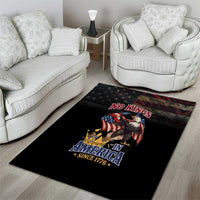 No Kings In America Since 1776 Area Rug Eagle Crushing Crown - Wonder Print Shop