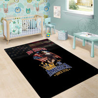 No Kings In America Since 1776 Area Rug Eagle Crushing Crown - Wonder Print Shop