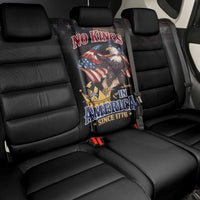 No Kings In America Since 1776 Back Car Seat Cover Eagle Crushing Crown - Wonder Print Shop