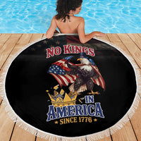 No Kings In America Since 1776 Beach Blanket Eagle Crushing Crown - Wonder Print Shop