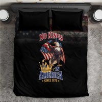 No Kings In America Since 1776 Bedding Set Eagle Crushing Crown - Wonder Print Shop