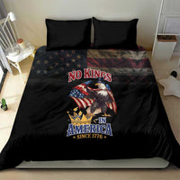 No Kings In America Since 1776 Bedding Set Eagle Crushing Crown - Wonder Print Shop