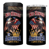 No Kings In America Since 1776 4 in 1 Can Cooler Tumbler Eagle Crushing Crown - Wonder Print Shop