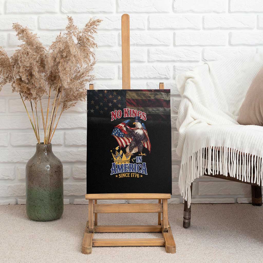 No Kings In America Since 1776 Canvas Wall Art Eagle Crushing Crown - Wonder Print Shop