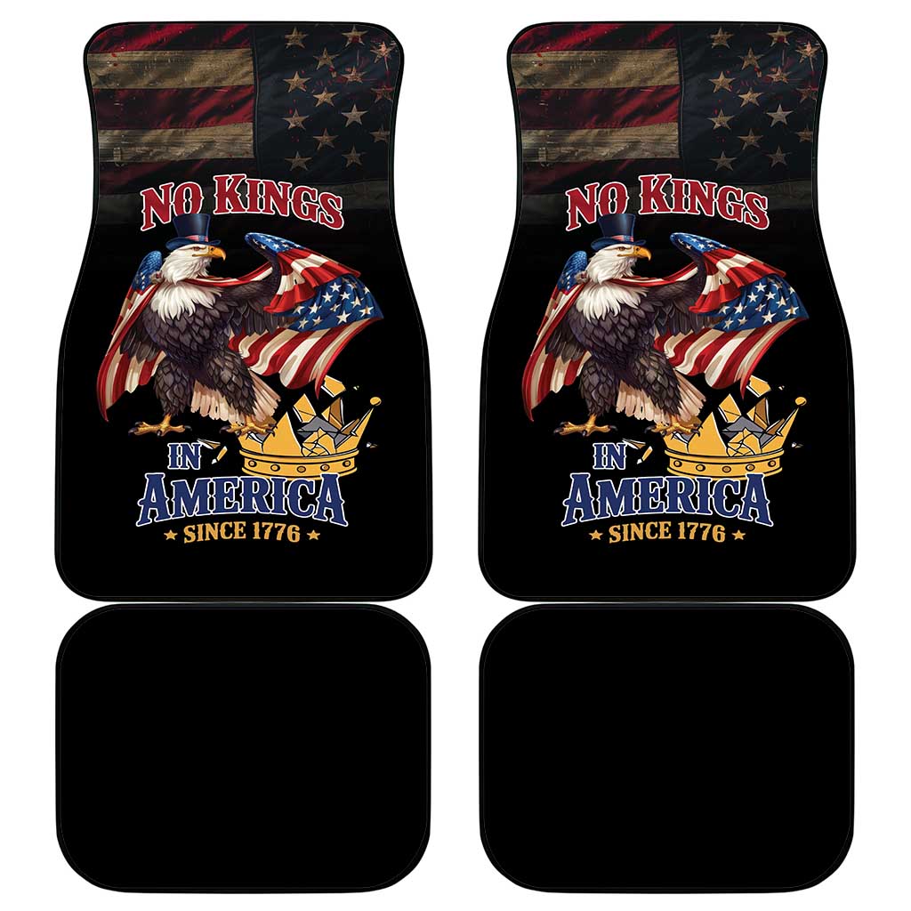 No Kings In America Since 1776 Car Mats Eagle Crushing Crown - Wonder Print Shop