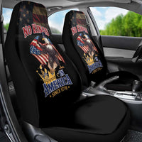 No Kings In America Since 1776 Car Seat Cover Eagle Crushing Crown - Wonder Print Shop