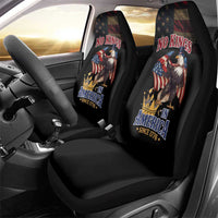 No Kings In America Since 1776 Car Seat Cover Eagle Crushing Crown - Wonder Print Shop