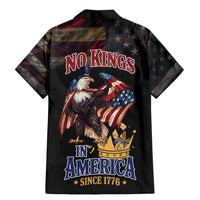 No Kings In America Since 1776 Family Matching Mermaid Dress and Hawaiian Shirt Eagle Crushing Crown - Wonder Print Shop